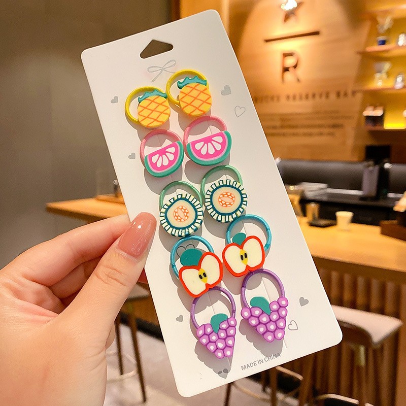 Hermosos lindos anillos de cabello para niños dulces pequeños cuerda de cabello fresca y elegante nicho de estilo de dama personalidad de niños cuerda de cabello universal