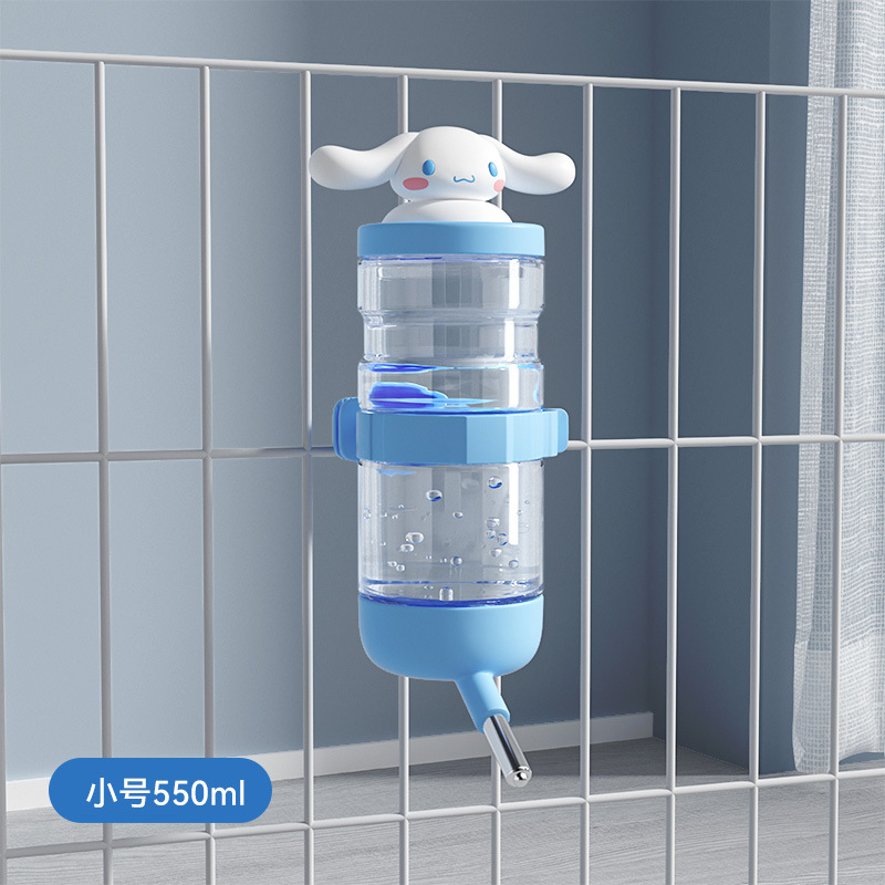 Bebedero de jaula colgante para perro de oreja grande de marca compartida genuina para perros, jaula para gatos, boca no mojada, cuenco para perros, cuenco para mascotas