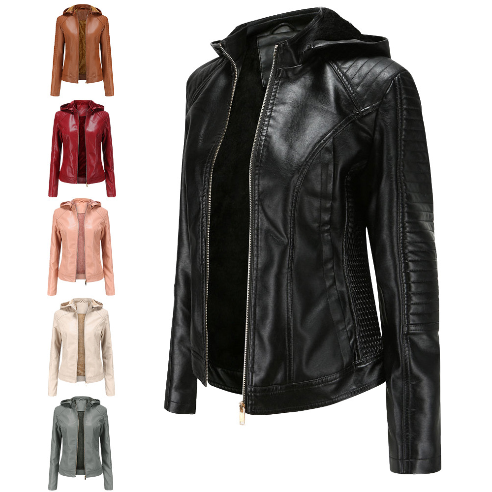 Veste cuir femme en PU - Ref 3447384 Image 1