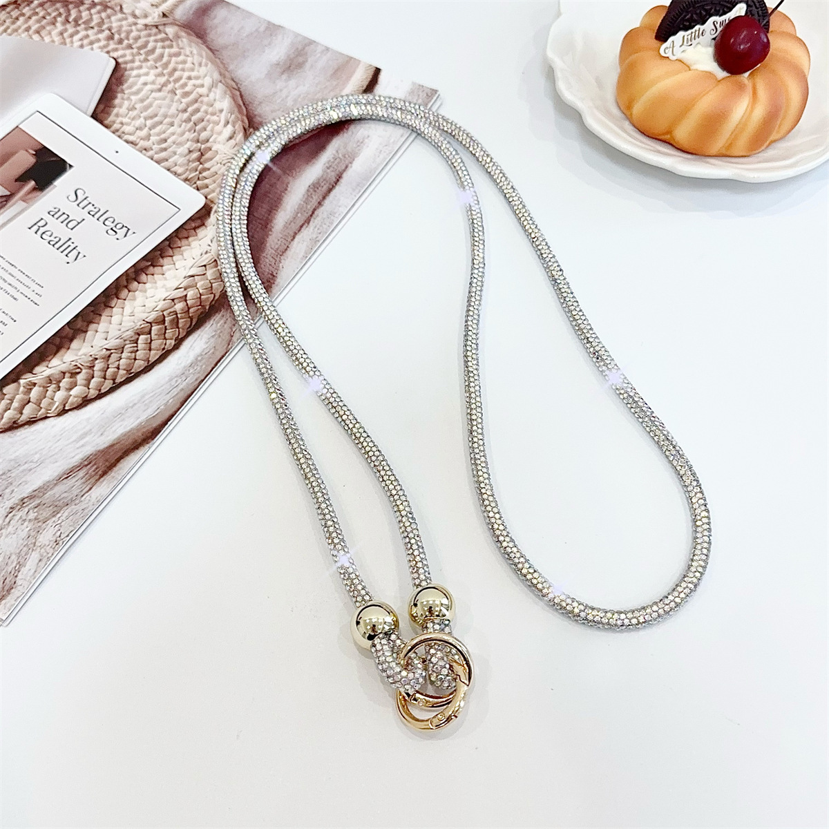 컬러풀-골드 비즈 [6mm 크로스바디]