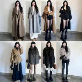 秋冬季新款韩版中长款羽绒服棉服上衣大衣外套女品牌撤柜女装尾货
