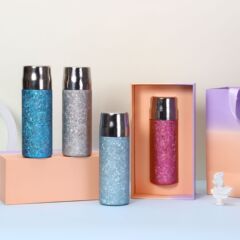 純チタン製保温カップ メンズ ビジネスチタンカップ 抗菌健康 軽量高級ギフト 水筒 ギフトボックス入り チタン製保温