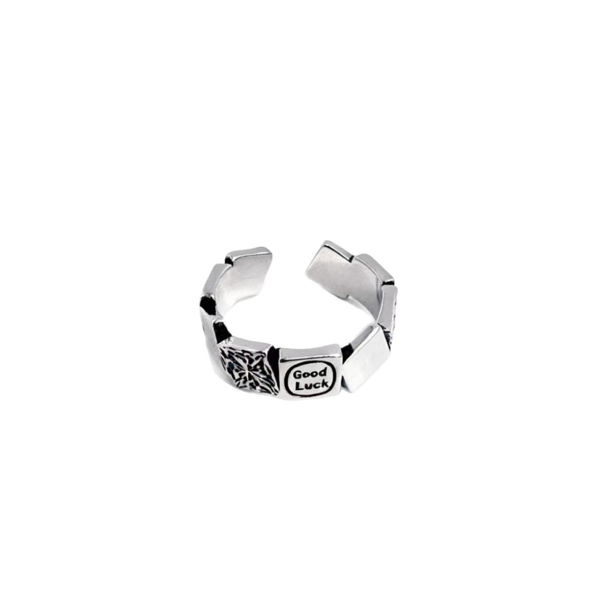 Exquisite, unregelmäßige quadratische Stapelringe für Damen und Herren, coole, stapelbare geometrische offene Ringe, trendige Ringe für den Zeigefinger_voghion.com