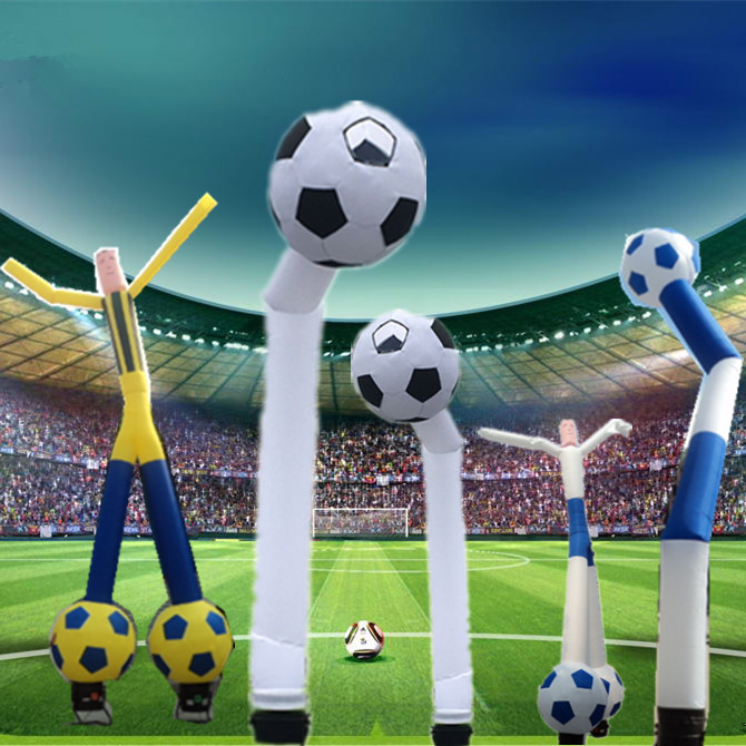 充气足球空中舞星气模 足球模型 欧洲杯足球立柱 拱门气球气模人