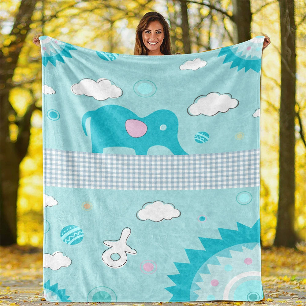 Специальное предложение фланелевое одеяло двойная фланелевая звезда фото кондиционер одеяло концерт фанатов слон мультфильм