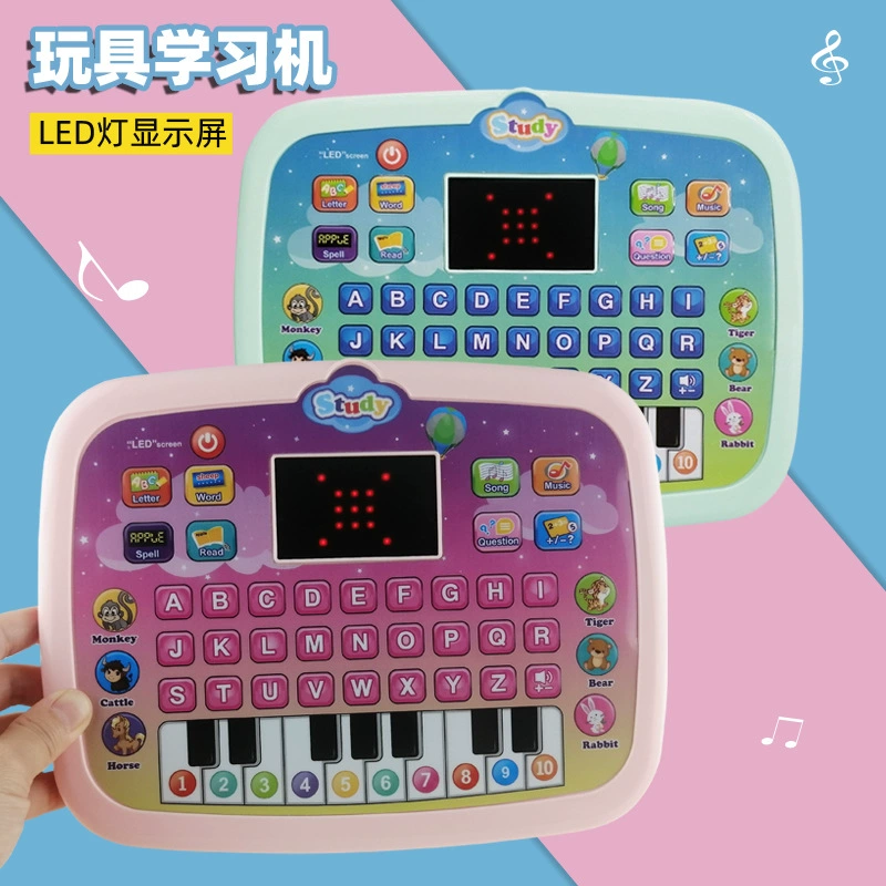 Трансграничная детская игрушка, обучающая машина, светодиодный экран, освещение, планшет, обучающая машина, сенсорный экран, раннее образование, точечное чтение, звуковая игрушка