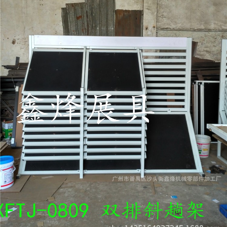 瓷砖斜趟架 瓷砖展示架 陶瓷展具 石材展架 木地板展架 木门展架