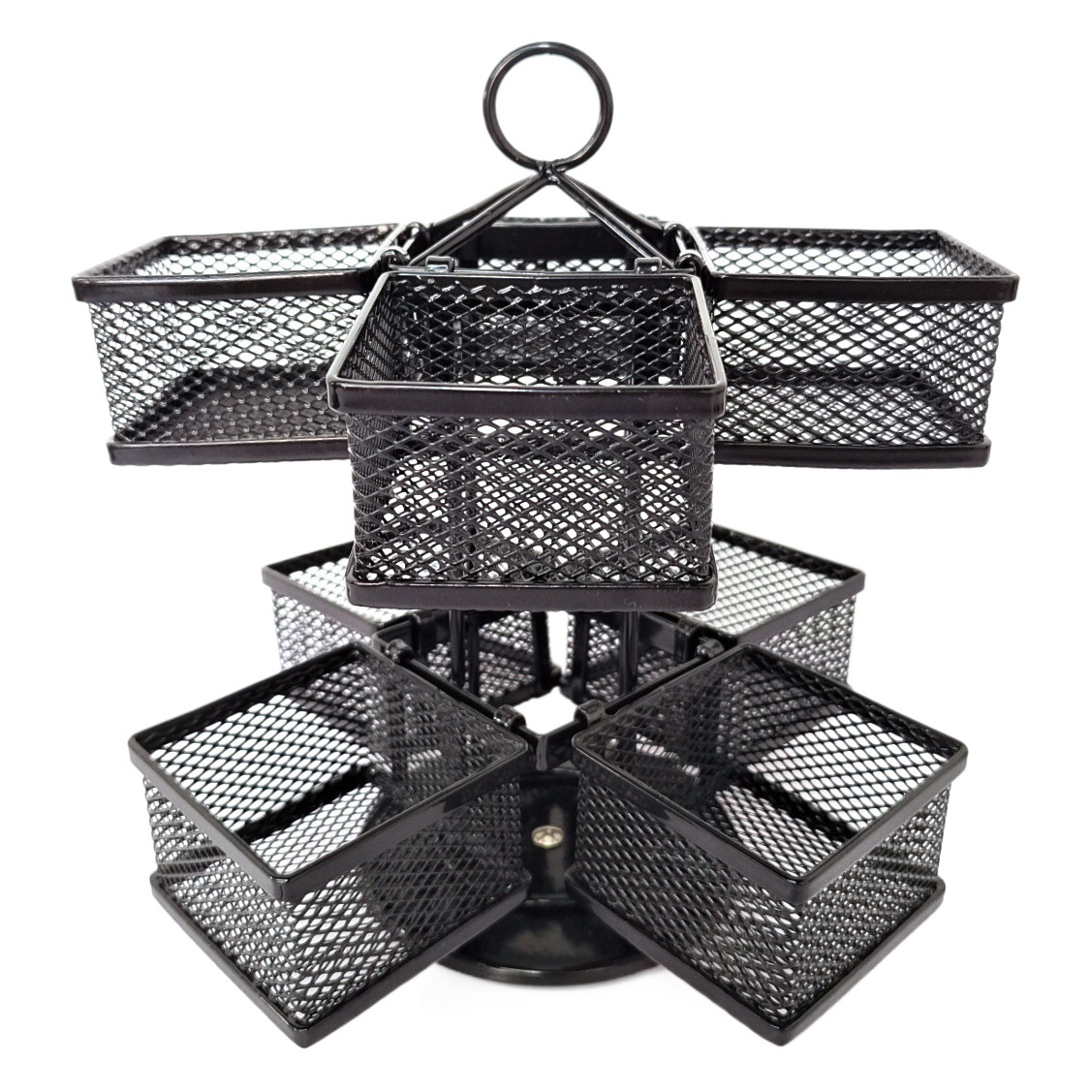 Xirui bolsa de té caja de almacenamiento de hierro estante de almacenamiento de café de dos capas multi-red de leche tienda de té bolsa de té estante de almacenamiento transfronterizo