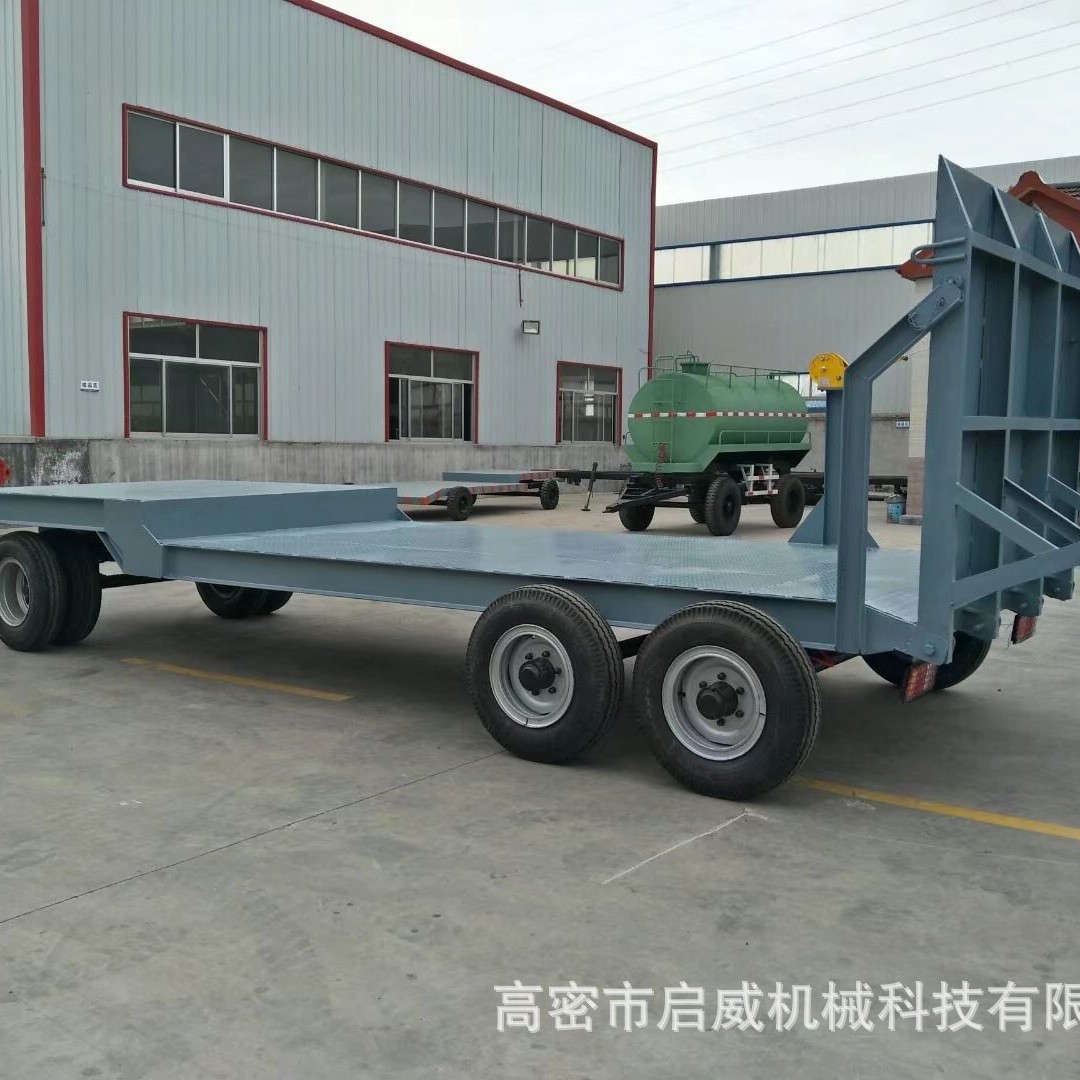 厂家供应  10吨压路机拖车   挖掘机全挂拖车  拖拉机牵引挂车