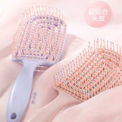 Fluffy High Crown Comb for Women's Long Hair Styling and Massage, Special for Women, with Airbag and Bone Cushion