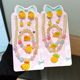 Children's fruit necklace suit cute acrylic cartoon pendant beaded jewelry little girl Princess Accessories Wholesale