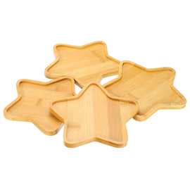 竹质杯垫餐垫创意DIY手工材料底胚儿童托盘圣诞节马克杯托盘定制