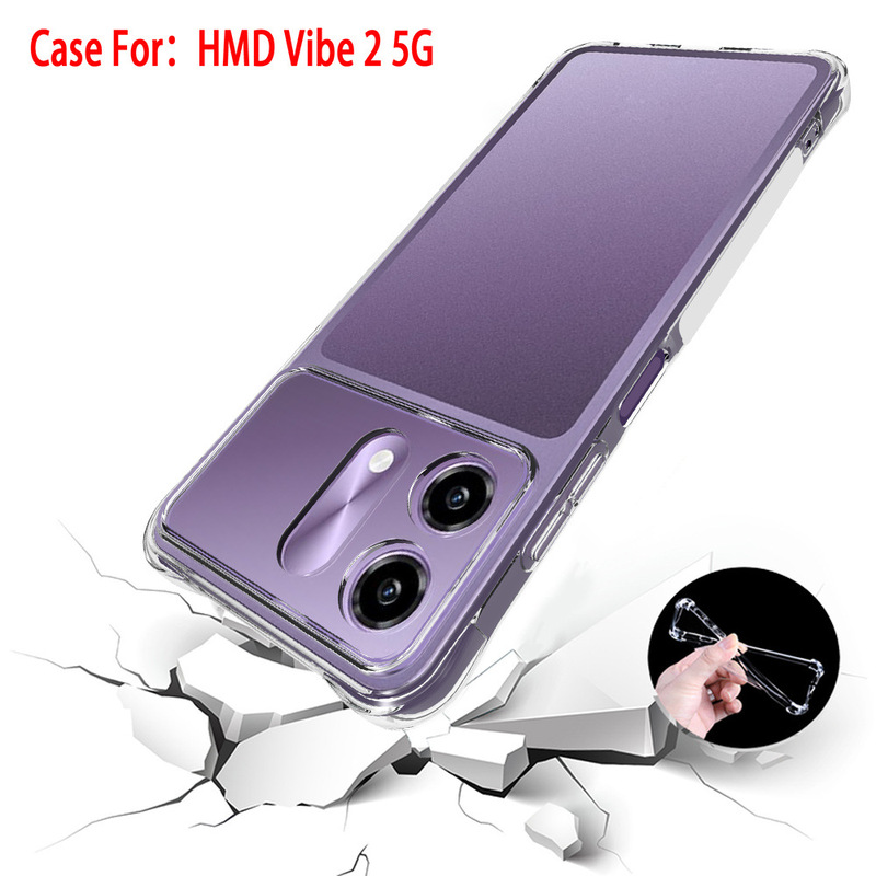 Suitable for Nokia Hmd Vibe 2 5g Airbag Phone Case Fusion Transparent Anti-Fall Cover Tpu Protective Case Suitable for Nokia Hmd Vibe 2 5g Airbag Phone Case Fusion Transparent Anti-Fall Cover Tpu Protective Case