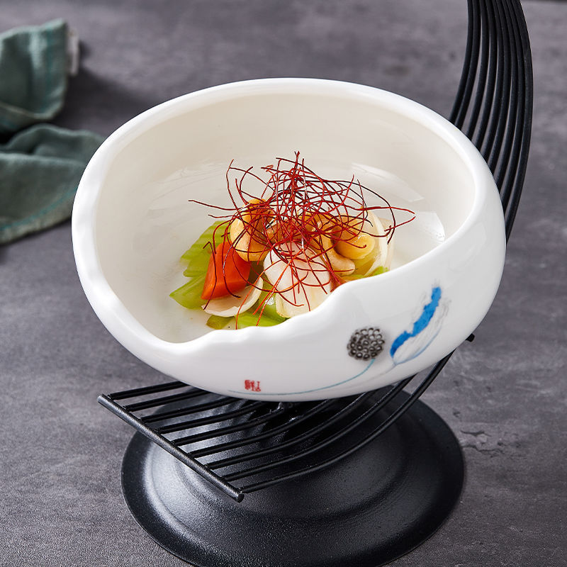 小吃碗大董意境菜创意高档会所饭店酒店中式餐具特色明档摆盘菜碗