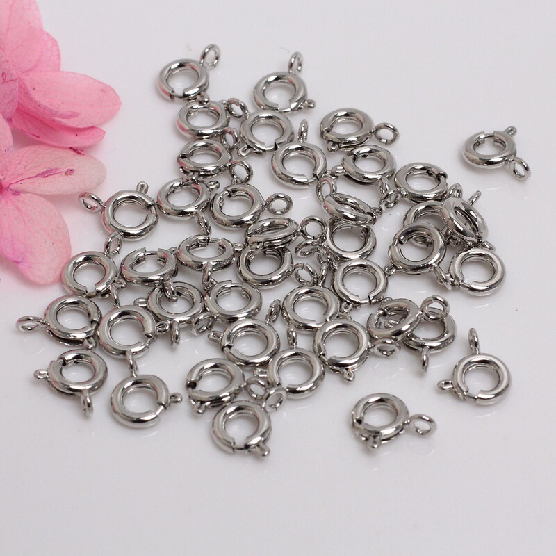 14k/18k Gold Universal Buckle DIY Bracelet Necklace Pendant Connection Mini Buckle Small Accessories Color Preservation Spring Buckle