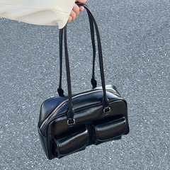 レディースバッグ2025新レトロカレッジスタイル多用途大容量カジュアル大学生クラス通勤バッグショルダーポータブル