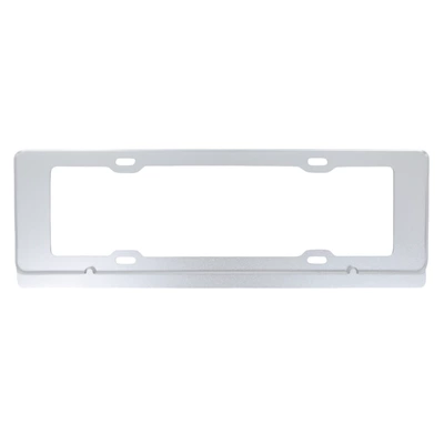 License plate holder/license plate holder: narrow license plate frame license plate - boundless-single-hole-new-energy-silver-oxide