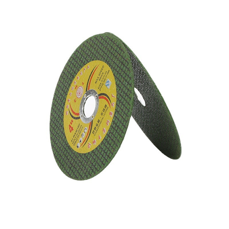 Fábrica al por mayor hoja de corte de acero inoxidable molino de ángulo resina abrasiva 107 red doble hoja de molienda industrial ultrafina