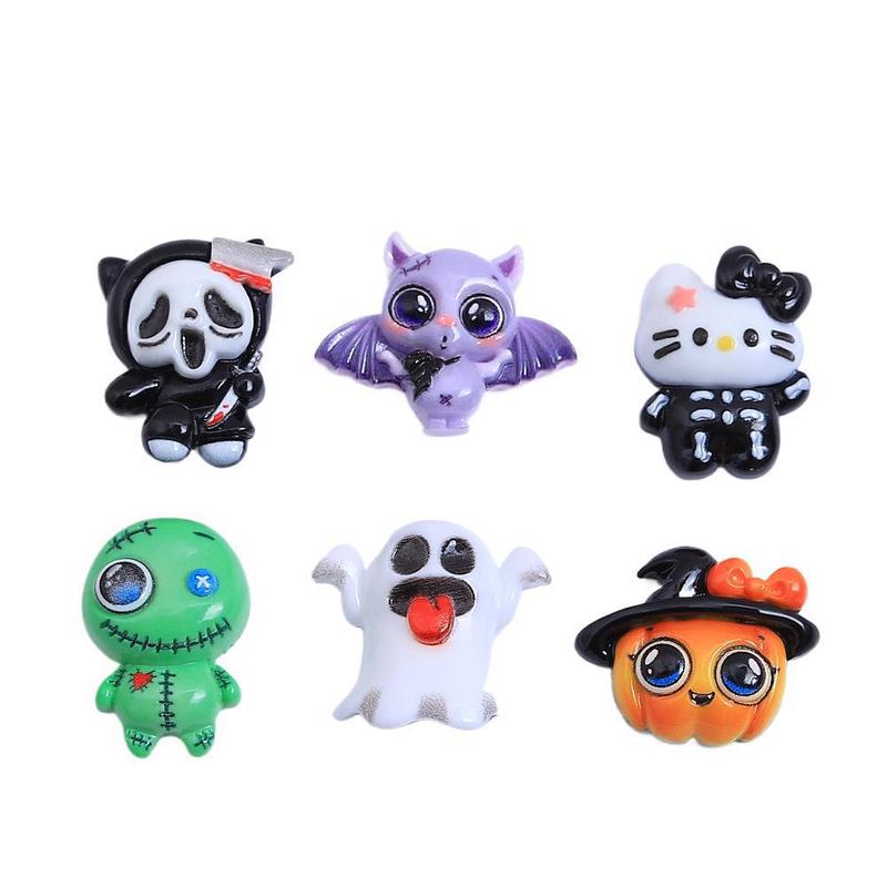 面白いニャーハロウィン漫画手作り diy クリーム接着剤樹脂小物アクセサリーホールシューズバックルジュエリー材料パッケージ|undefined
