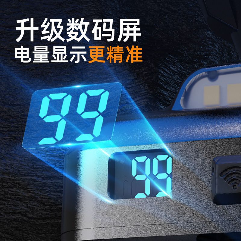 Nuevo faro al aire libre fuerte luz recargable inducción largo alcance cabeza-montado doble batería de litio ultra-larga resistencia noche pesca minero lámpara