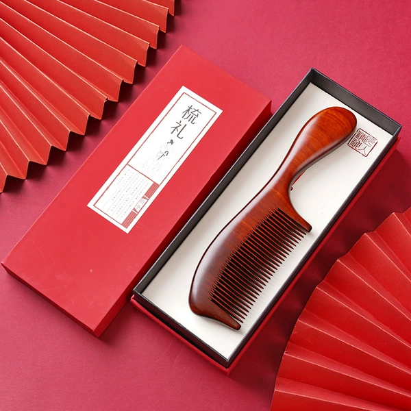 Round handle plain handle comb-high-end gift box