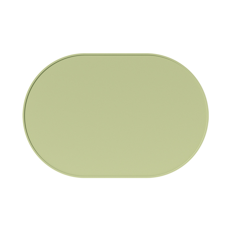 Nuevo color sólido mantel estera de aislamiento anti-escaldado estera de la placa de silicona a prueba de aceite occidental estera de mesa de fábrica al por mayor