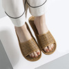Slippers for beloved, straw non-slip footwear indoor, soft sole