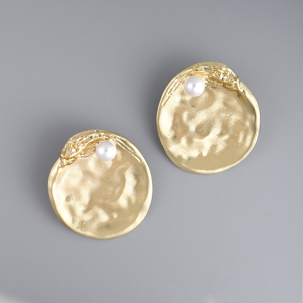 1 Pair Fashion Geometric Alloy Plating Artificial Pearls Womenu0027S Ear Studs