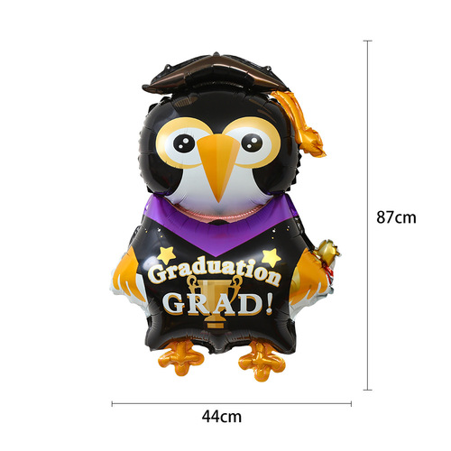 Graduation Season Aluminum Film Balloons Graduation Ceremony Doctoral Cap Graduation Certificate Balloons Graduation Season Decorative Photo Props