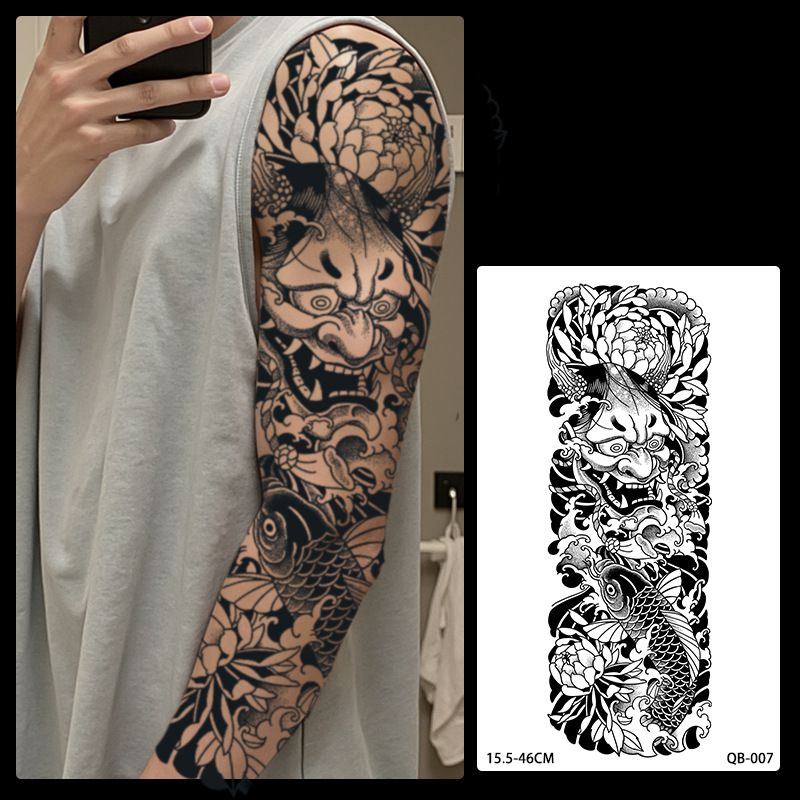 Brazo de flor de brazo completo Parche de tatuaje a base de hierbas Hombres y mujeres Jugo de larga duración impermeable Sentido avanzado no reflectante Nuevo estilo 2025