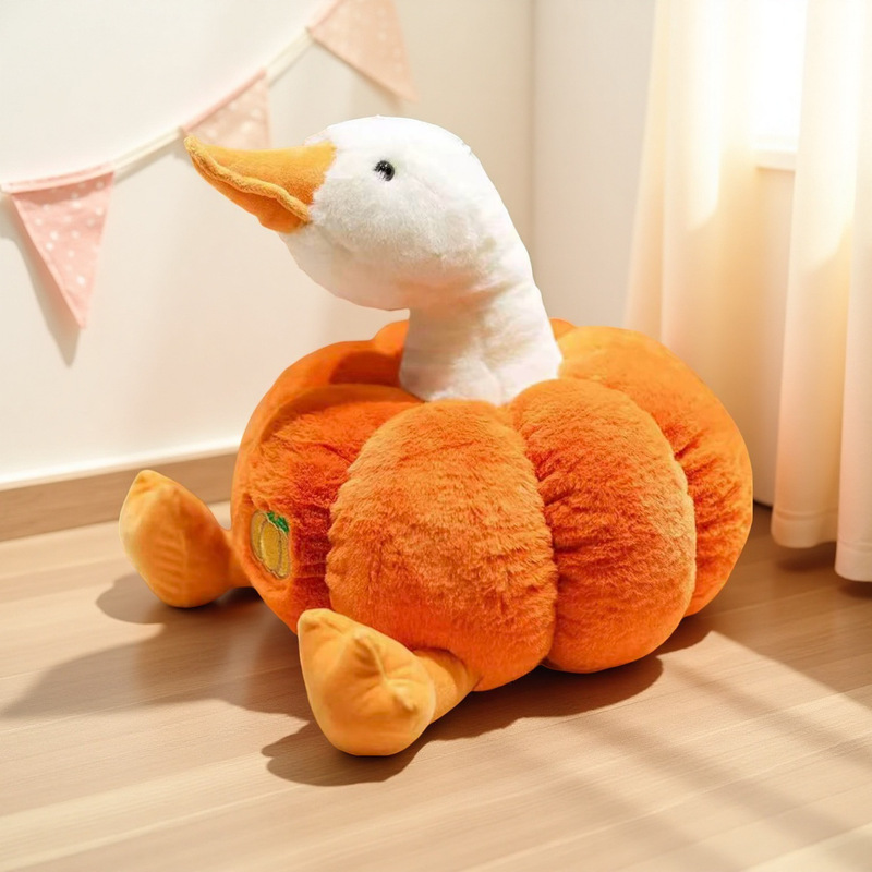 Cute Pumpkin Duck Doll Creative Plush Toy Sleeping Pillow Funny Best Friend Birthday Gift Wholesale Cute Pumpkin Duck Doll Creative Plush Toy Sleeping Pillow Funny Best Friend Birthday Gift Wholesale
