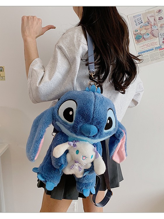 Pequeña venta al por mayor Stitzi felpa dibujos animados mochila niña linda ins bandolera regalo para padres e hijos image 1
