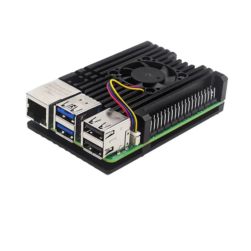 Корпус Raspberry Pi 5-й генерации из алюминиевого сплава, крепление, радиатор, вентилятор, защитная оболочка Raspberry Pi 5, пассивный радиатор