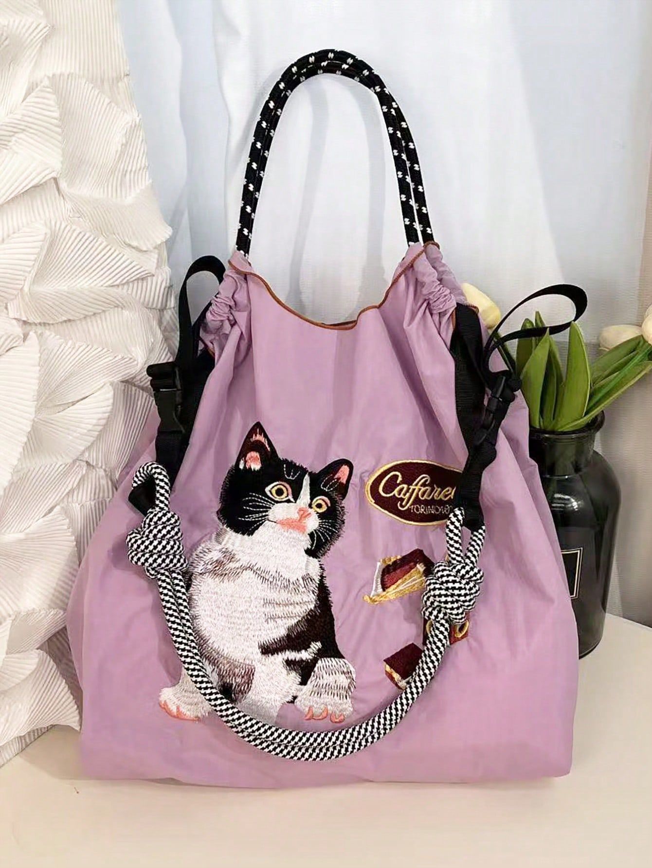 고양이 보라색 (어깨끈 미포함)