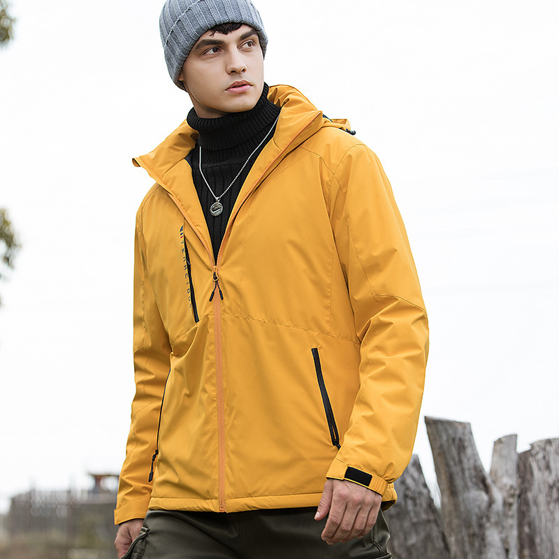 Chaqueta de estilo de moda al aire libre pareja chaqueta de algodón chaqueta de tamaño grande otoño ocio calentamiento turístico papá carga chaqueta