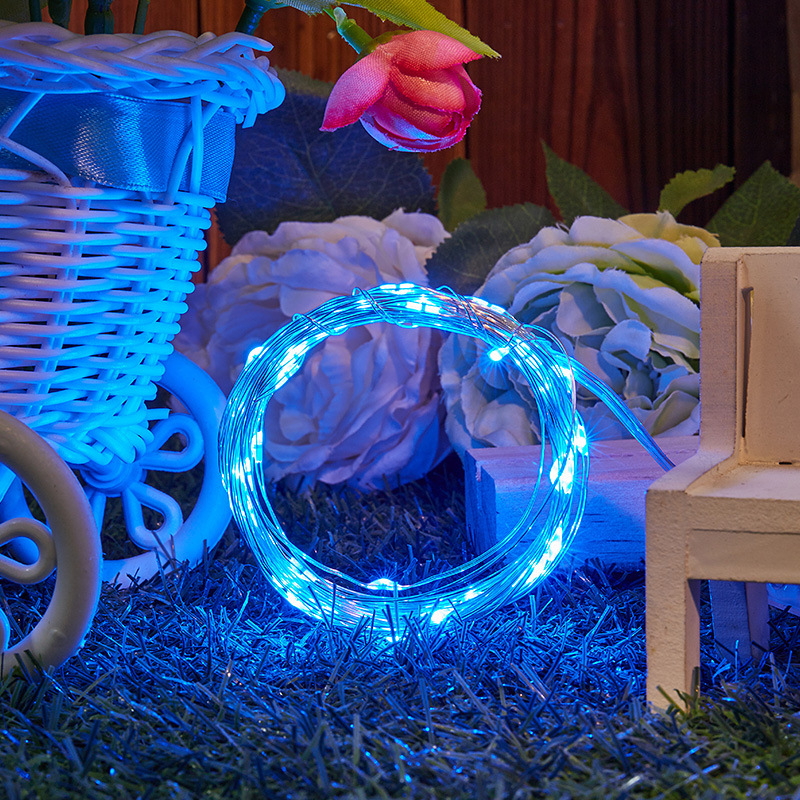 Lámpara pequeña luz de alambre de cobre usb luz intermitente luz de cadena led luz de cadena de luz de alambre de cobre caja de batería AA luz de estrella brillante tira de luz decorativa