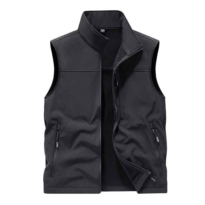 Muchos bolsillos al aire libre chaleco de herramienta chaleco de terciopelo personal de gestión de ropa de trabajo clip de seguridad personalizado