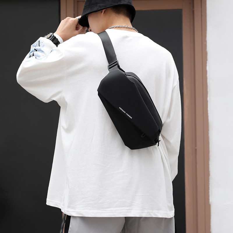 Nueva bolsa de pecho para hombres que ejecuta deportes multifuncionales bolsa de mensajero casual moda coreana hombres frescos y mujeres de la misma moda bolso de la cintura