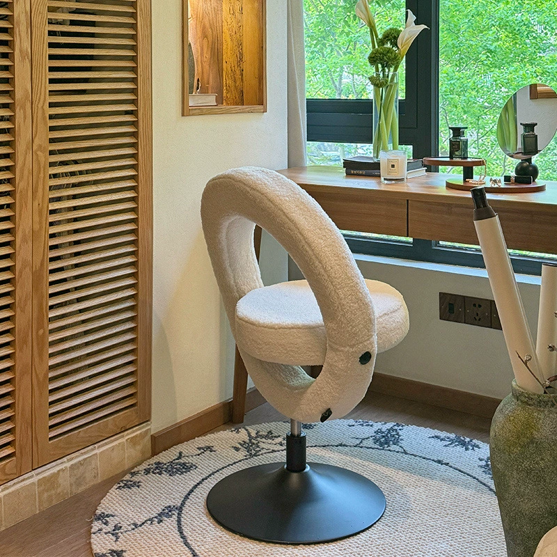 Стул для макияжа Bagel, новый туалетный столик, табурет в стиле ins, круглый милый популярный стул для учебы