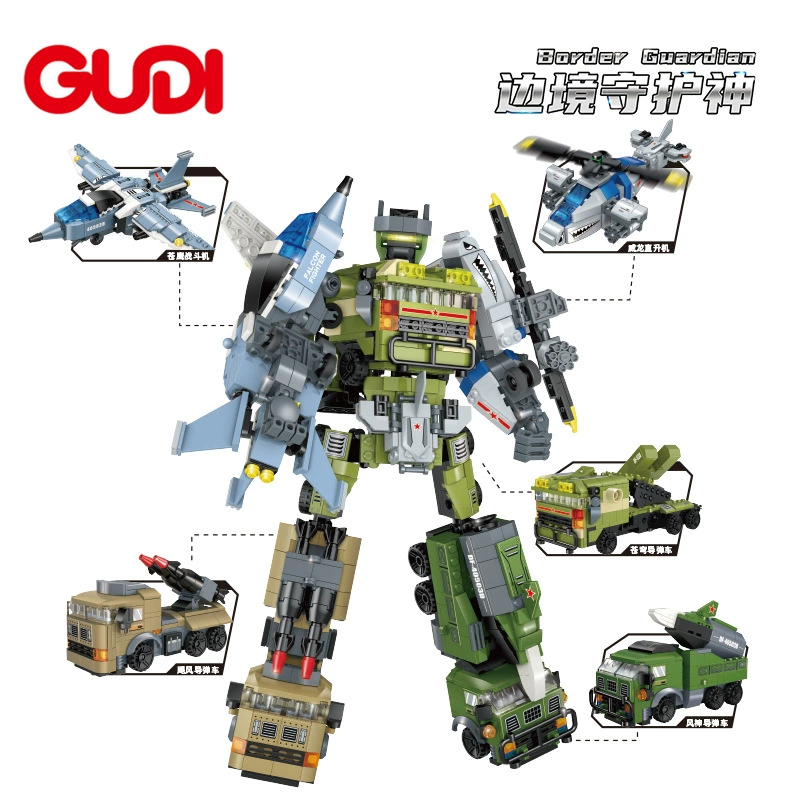 古迪 Transformer, конструктор, робот для мальчиков, игрушка, мелкие части