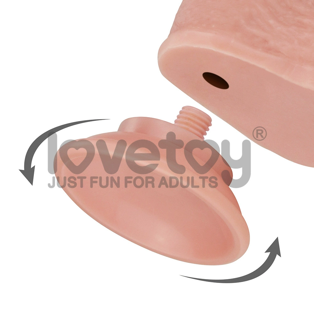 Любойтовся Genuine double-layer TPE simulated slippery penis adult sex toy female masturbation device LV317004