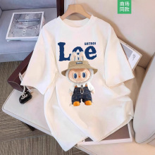 专柜新品丨拉布布潮牌LABUBU丨百亿甄选丨夏季纯棉短袖t恤男女潮