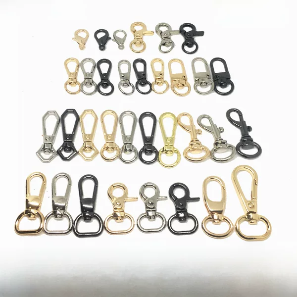 Wholesale bag buckle accessories chain buckle leather bag lock hook buckle bag buckle ring hook buckle bag chain metal hook buckle