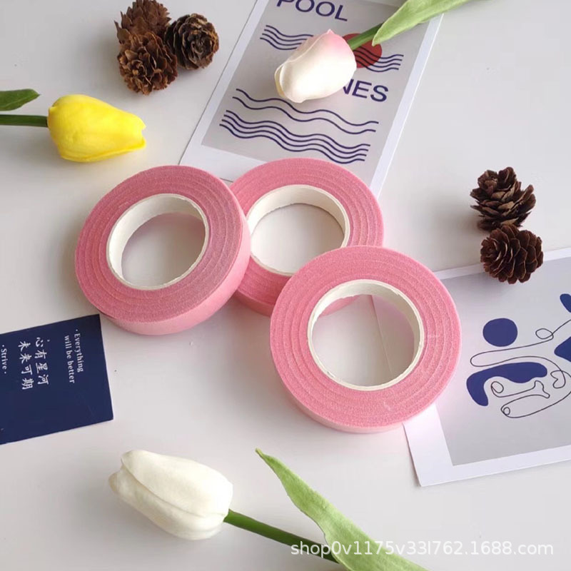 Macaron color Twisted stick hecho a mano bricolaje raíz del pelo de lana cifrado raya tulipán bouquet paquete material negrita