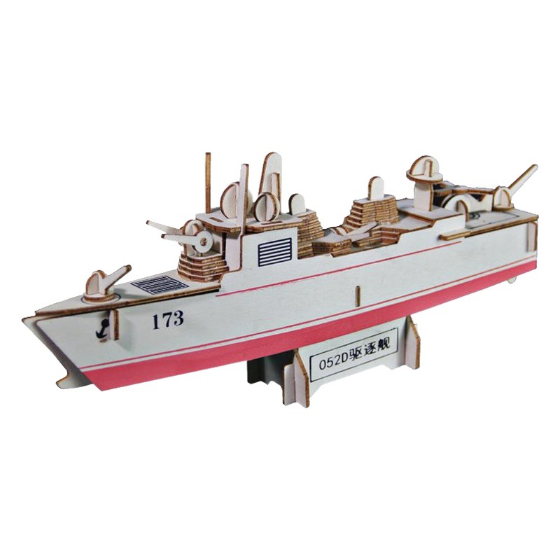 Venta caliente transfronteriza puesto 3D rompecabezas hecho a mano de madera montado modelo de barco educativo DIY regalo de juguete creativo