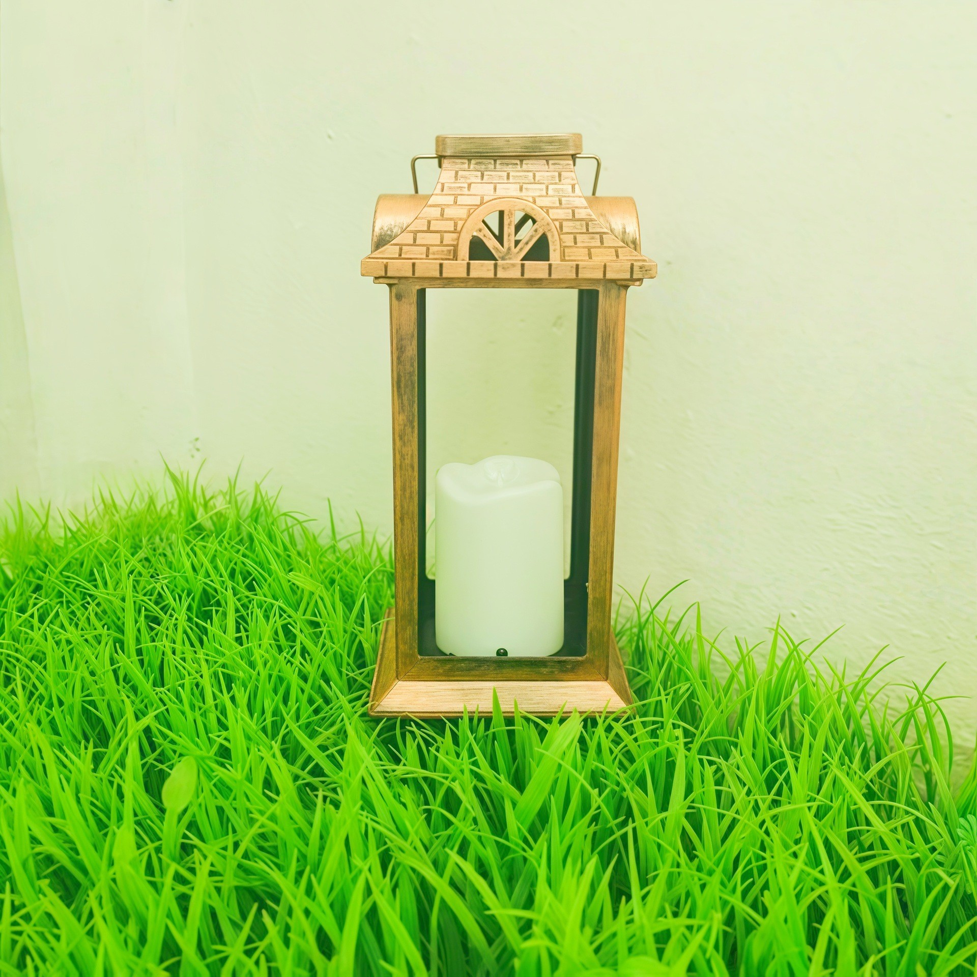 구리색 행잉 조명, 레이저 컷 아웃 디자인