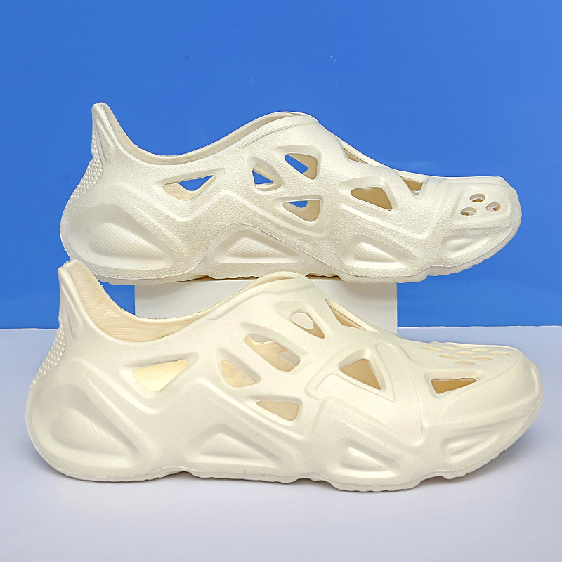 Nuevos zapatos con agujeros para hombres, verano, ocio, sandalias deportivas, zapatos de playa para hombres, zapatos antideslizantes de suela blanda image 5