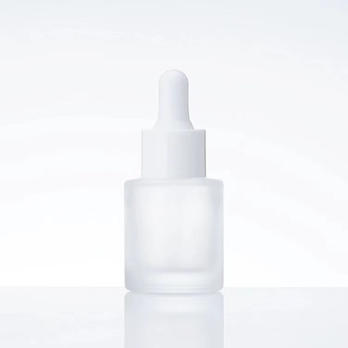 30ml Essence Serum Bottle, Flat-Shoulder Cylindrical Container | 20ml Glass Lotion Bottle for Refilling | Empty Essential Oil Bottles with Dropper