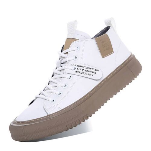men's shoes spring men's new breathable fashionable shoes all-matching soft sole sports trend casual leather shoes black
