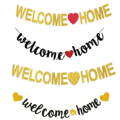 外国貿易comehome拉旗は家に帰って家庭活動会を飾ることを歓迎して引退して家に帰って花を咲かせる